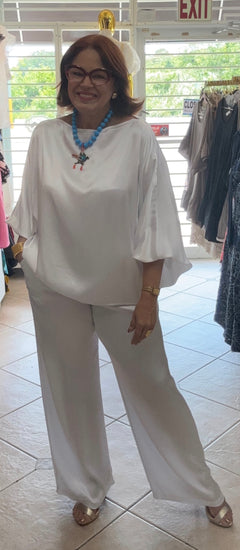 Set pantalón blanco