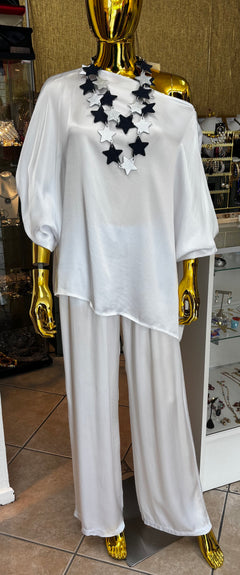 Set pantalón blanco