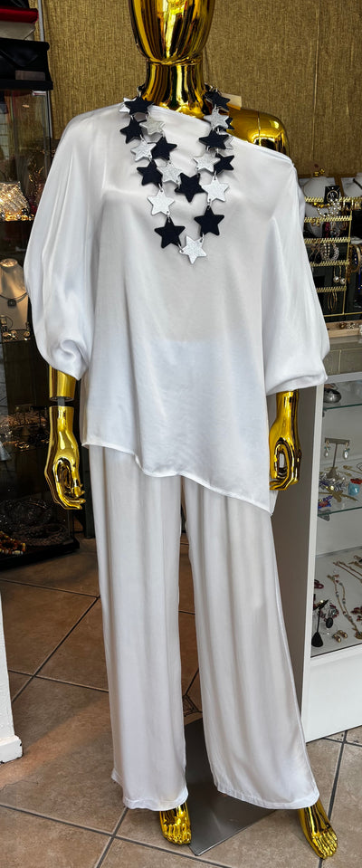 Set pantalón blanco