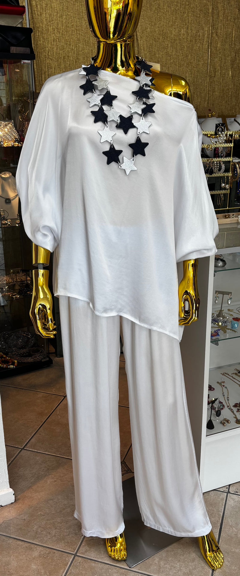 Set pantalón blanco