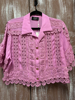 BLUSA DE ENCAJES ROSA