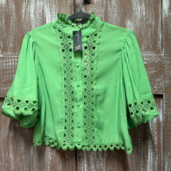 BLUSA CON APLICACIONES VARIOS COLORES A ESCOGER