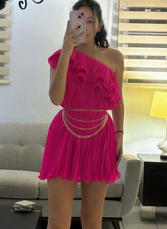 AB TRAJE FUSHIA CORTO